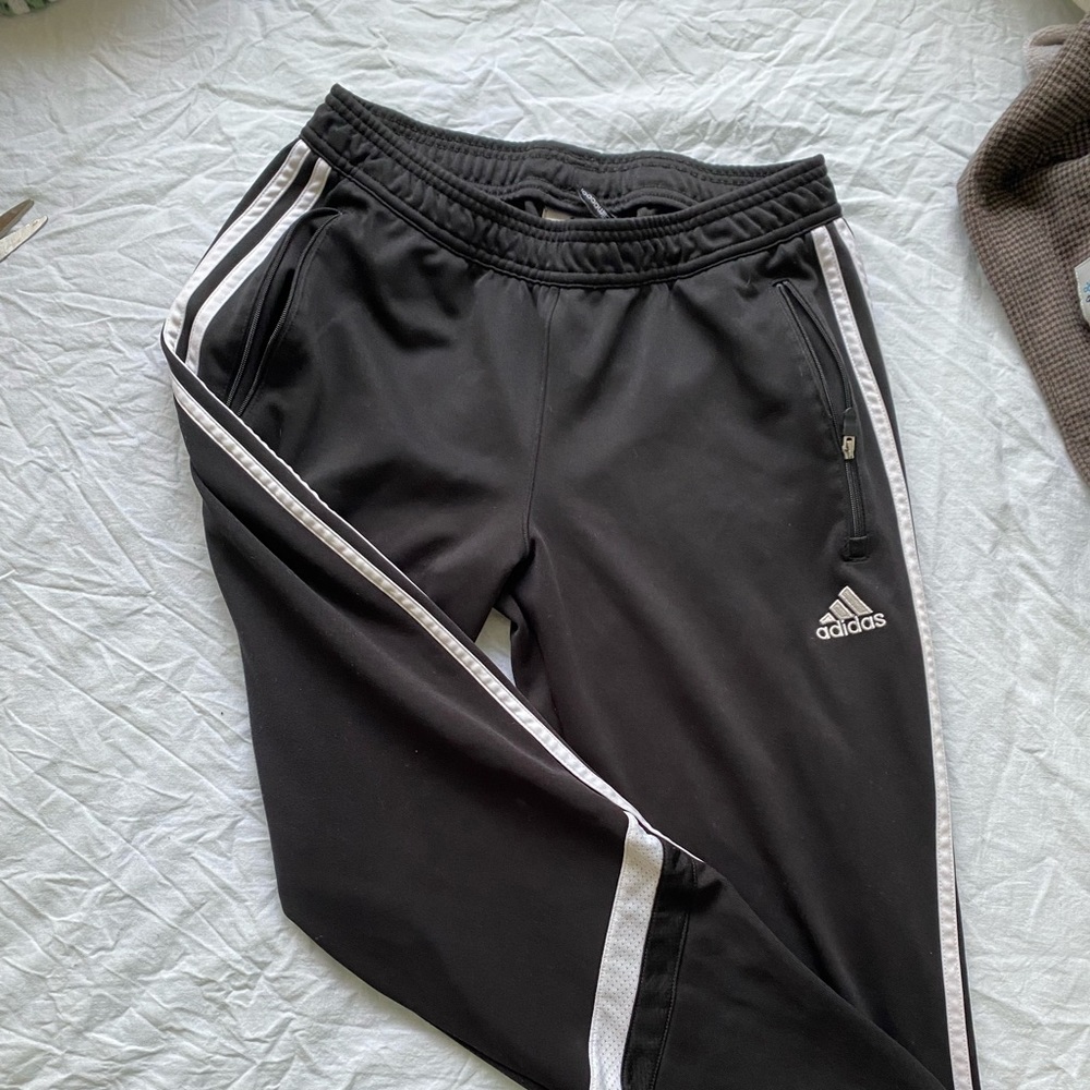 Boys Adidas 3 stripe climacool soccer pants